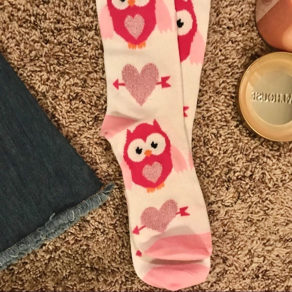 NWT Valentine's Day Pattern Long Knee Socks - Picture 3 of 6